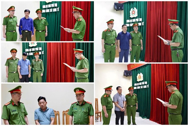 Bắt 5 cán bộ, nguyên cán bộ vụ xã hội đen đội lốt doanh nghiệp ở Phú Thọ