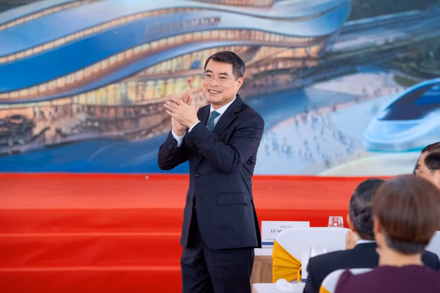 Thủ tướng Lê Minh Hưng dự lễ khởi công Dự án tuyến đường sắt tốc độ cao Hà Nội - Quảng Ninh.