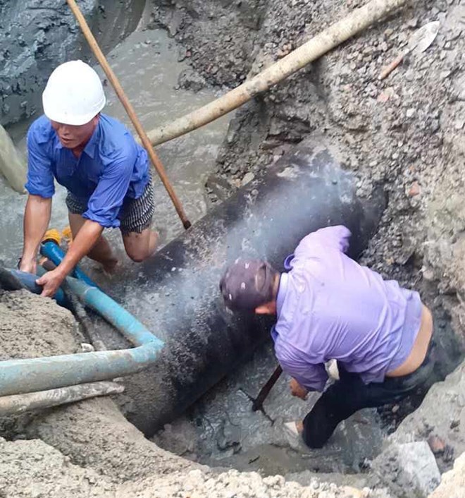 Khắc phục sự cố vỡ đường ống nước thô, cấp nước lại cho 38.000 hộ dân ở Đắk Lắk