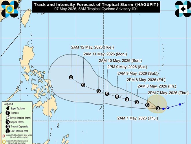 Bão Hagupit mạnh thêm trước khi áp sát vùng biển Philippines
