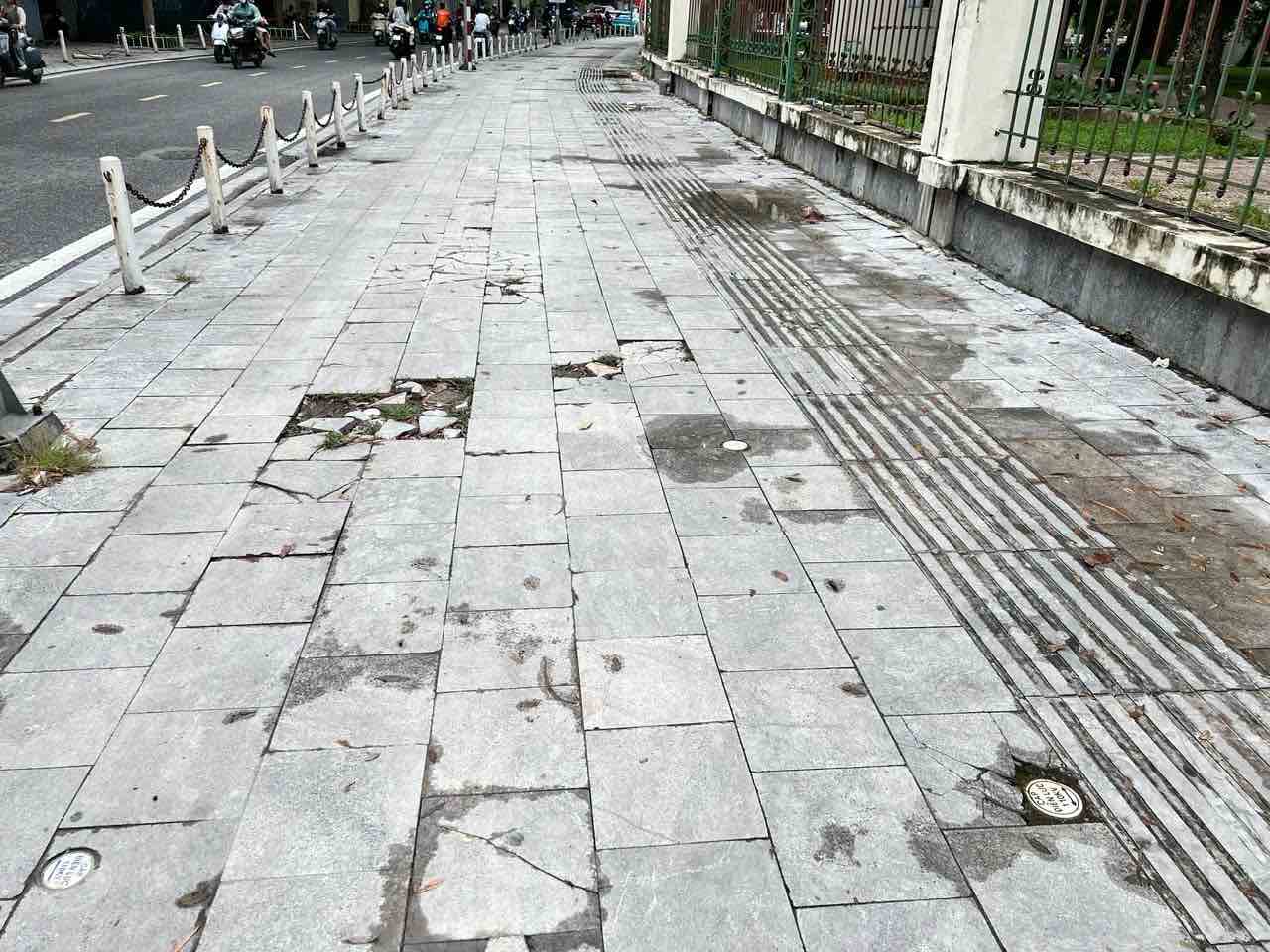 Vỉa hè . Ảnh: UBND phường Hai Bà Trưng