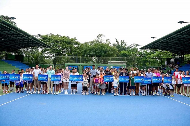 Gần 500 vận động viên tranh tài tại giải quần vợt trẻ quốc gia VTF Juniors Tour 1
