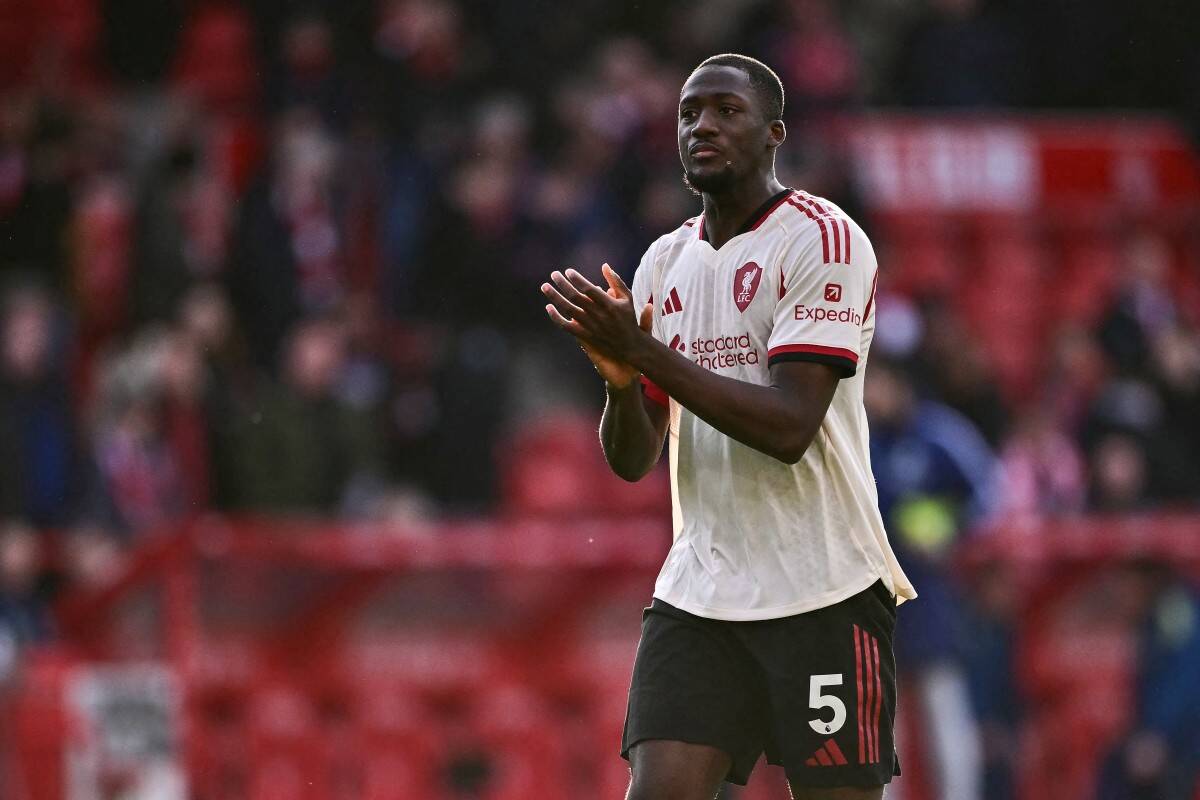 Konate đã xác nhận rời Liverpool. Ảnh: AFP