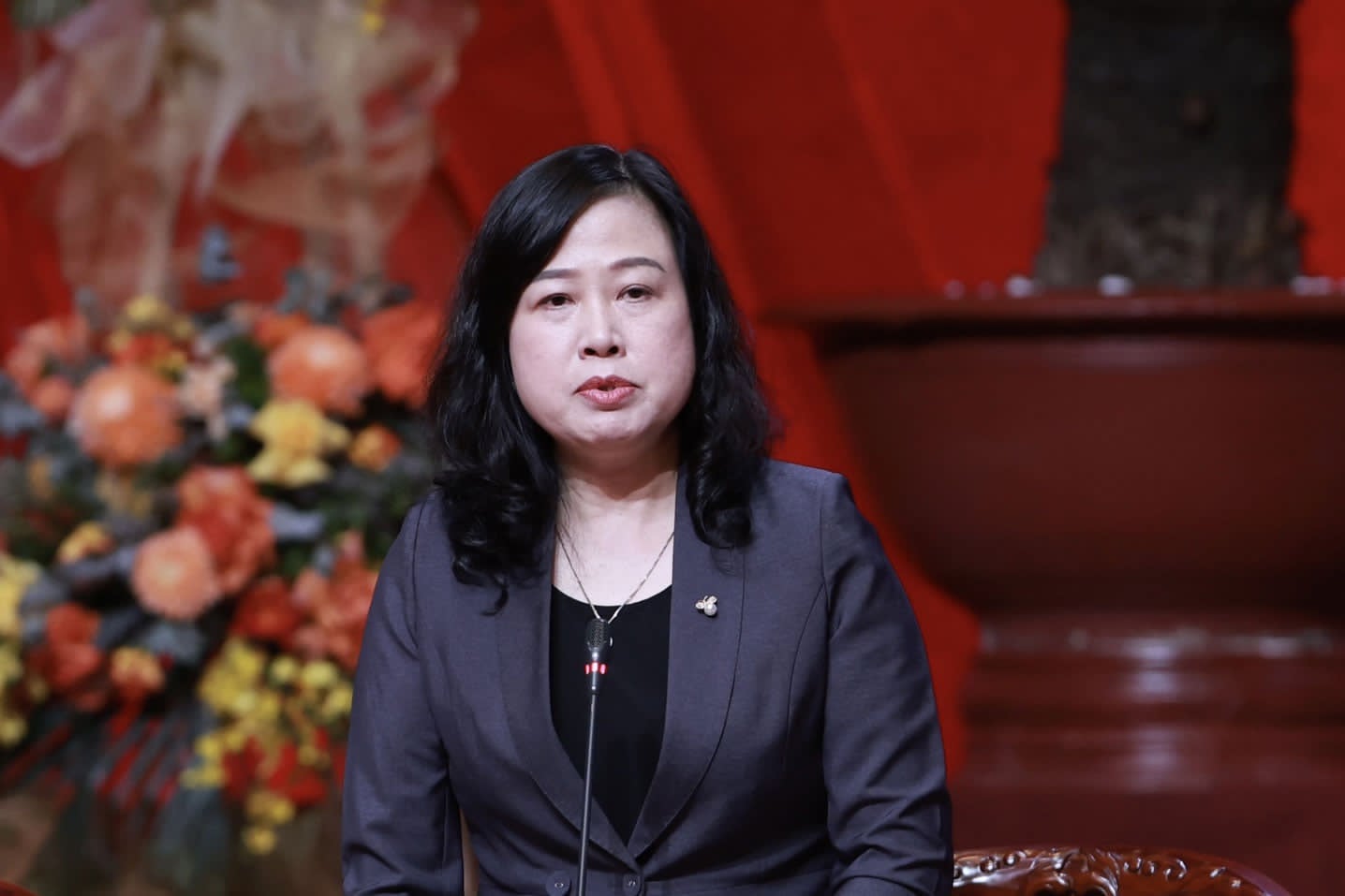 Bà Đào Hồng Lan - Ủy viên Ban Chấp hành Trung ương Đảng, Bộ trưởng Bộ Y tế. Ảnh: Hải Nguyễn