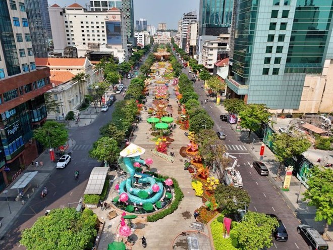 TPHCM điều chỉnh giao thông khu vực Nguyễn Huệ trong nhiều ngày