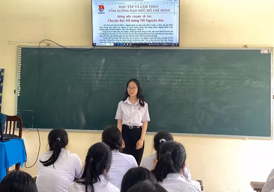 Học sinh Trường THPT Tháp Mười (Đồng Tháp).