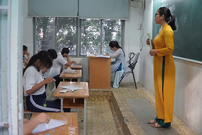 Điểm chuẩn lớp 10 đại trà dự kiến được công bố vào ngày 30.6. Ảnh: Chân Phúc
