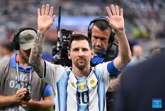 Messi đã có 6 bàn thắng sau giai đoạn vòng bảng World Cup 2026.  Ảnh: Xinhua