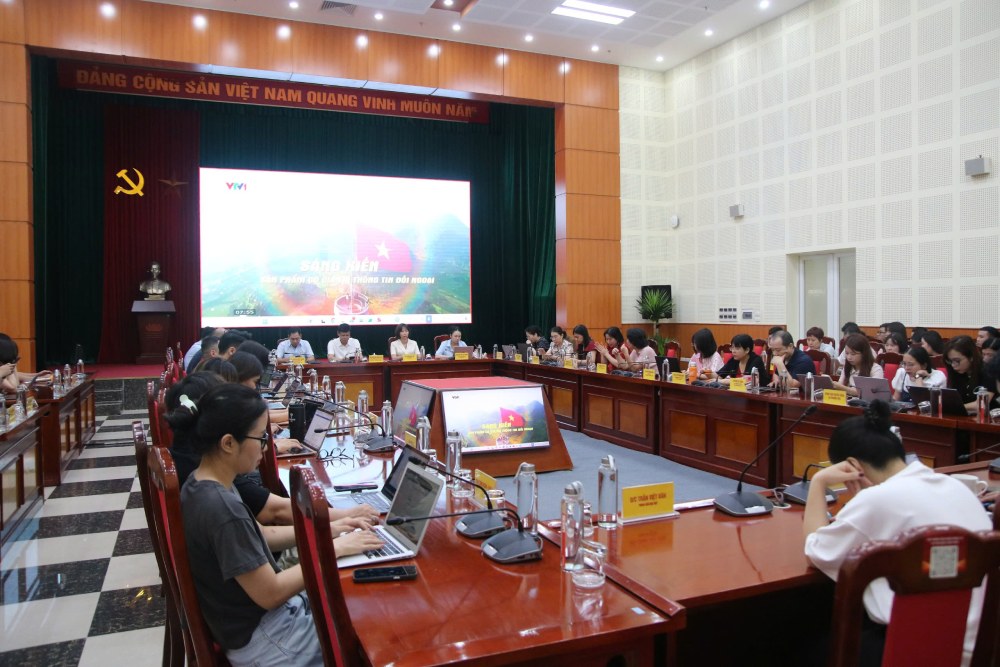 Điểm cầu Báo Lao Động. Ảnh: Trần Vương