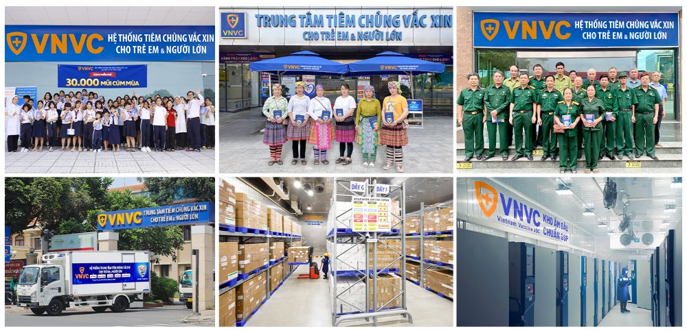 Trong nhiều năm qua, VNVC đã đầu tư phát triển hệ sinh thái vaccine toàn diện với gần 300 trung tâm tiêm chủng trên toàn quốc, hệ thống bảo quản vaccine đạt chuẩn GSP. Ảnh: VNVC