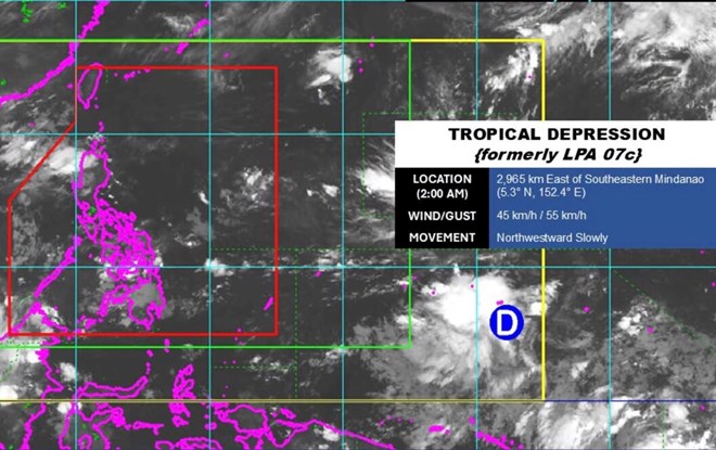 Áp thấp nhiệt đới mới hình thành, Philippines dự báo khả năng ảnh hưởng