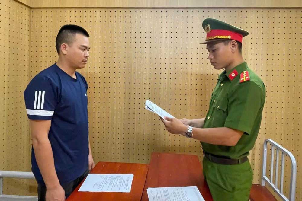 Khởi tố đối tượng Bùi Công Dũng. Ảnh: Công an Hà Tĩnh