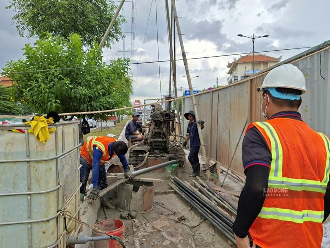TPHCM khoan khảo sát Metro số 6 qua 13 phường, kết nối sân bay Tân Sơn Nhất