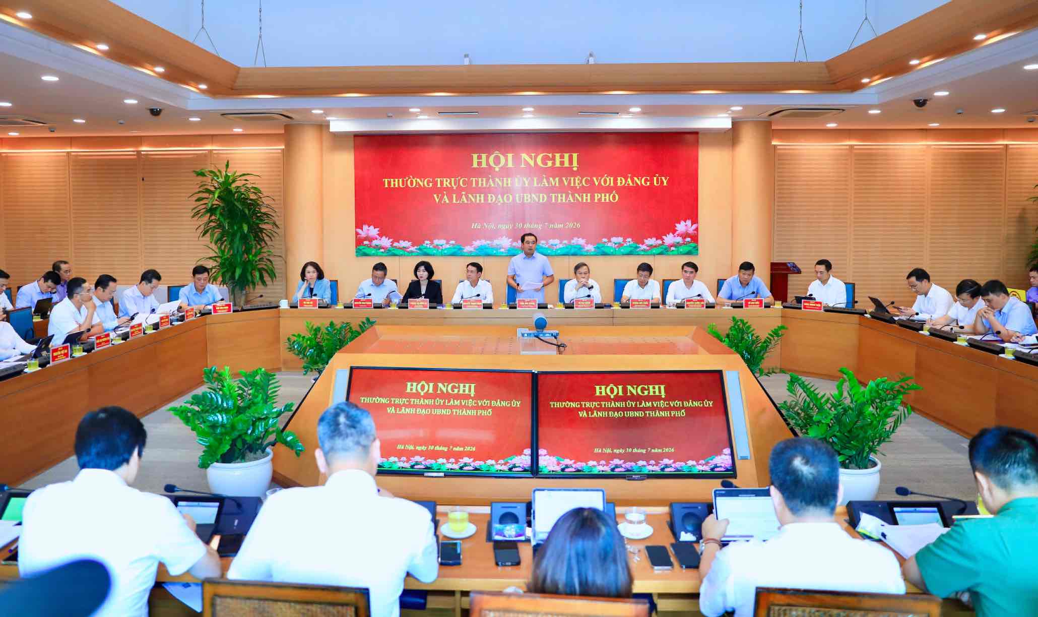 Quang cảnh hội nghị. Ảnh: UBND TP Hà Nội