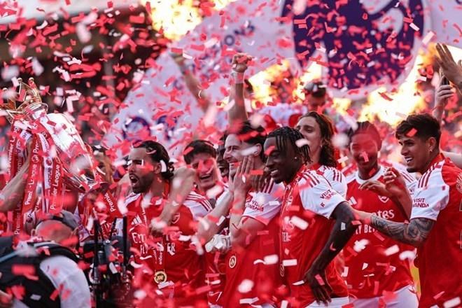 Arsenal quyết tâm bảo vệ thành công ngôi vương Premier League. Ảnh: AFP