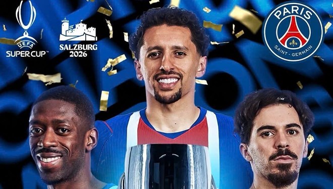 PSG vô địch Siêu cúp châu Âu 2026