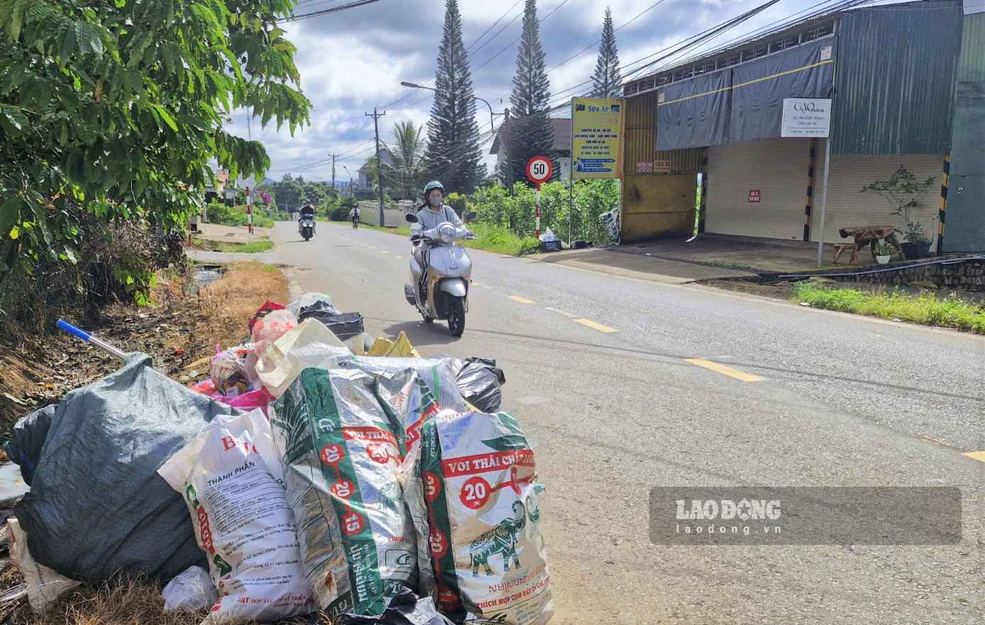 Hiện nay, khu vực Bảo Lộc có 2 địa phương là phường 1 Bảo Lộc và phường 2 Bảo Lộc chưa ký hợp đồng xử lý rác tiềm ẩn nguy cơ rác thải ùn ứ. Ảnh: Phúc Khánh
