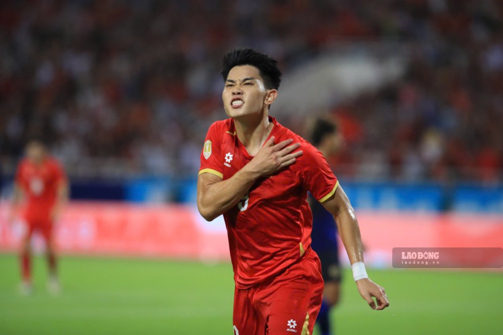 Đình Bắc có thành tích ghi bàn ổn định trong màu áo tuyển Việt Nam ở ASEAN Cup 2026. Ảnh: Minh Dân