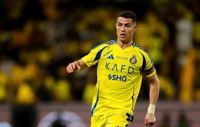 Ronaldo có một ngày thi đấu đáng quên. Ảnh: AFP