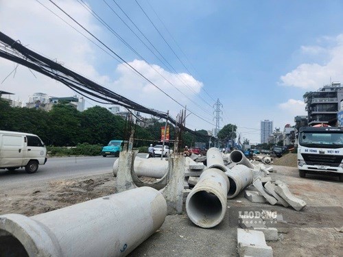 Hà Nội: Đường Tam Trinh có nguy cơ chậm tiến độ vì vướng hạ tầng