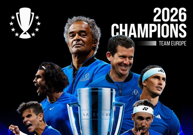 Kết quả Laver Cup 2026: Tuyển châu Âu vô địch