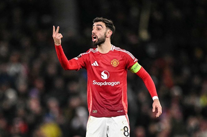 Man United cần Bruno Fernandes sung sức nhất cho giai đoạn sắp tới. Ảnh: AFP