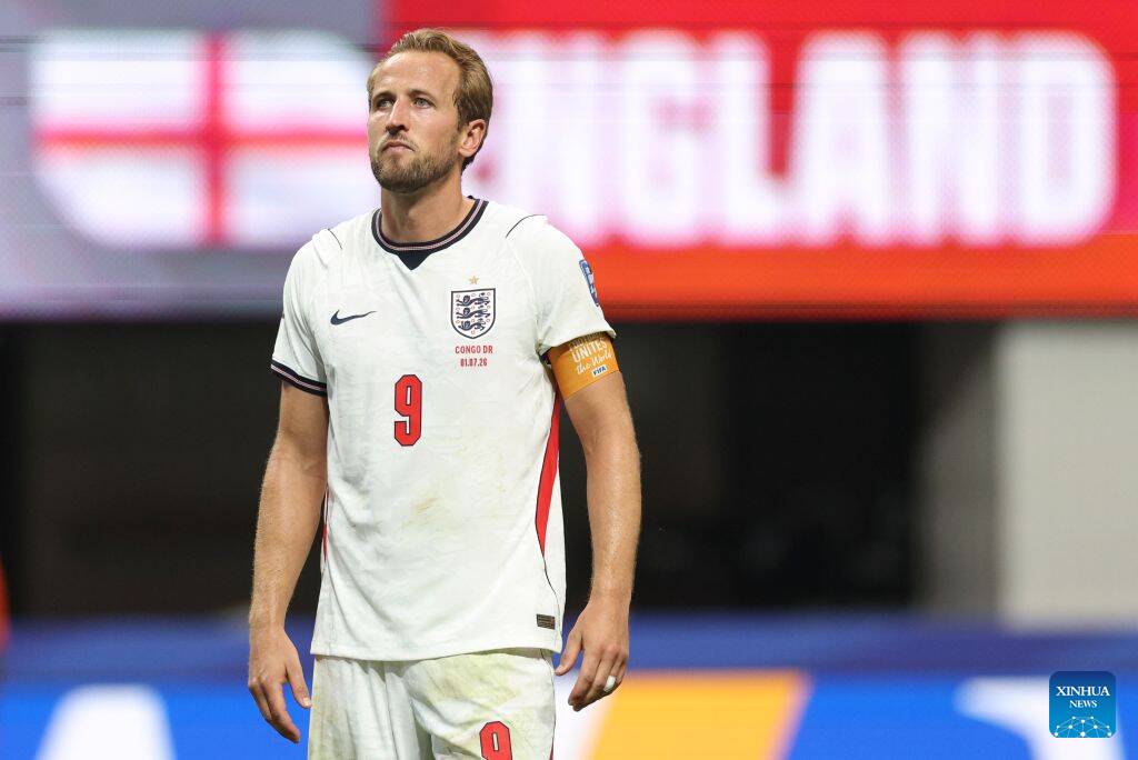 Harry Kane là chân sút xuất sắc nhất lịch sử tuyển Anh. Ảnh: Xinhua