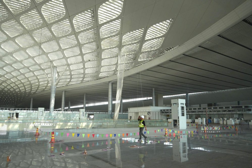 Toàn cảnh nhà ga hành khách sân bay Long Thành (Ảnh chụp tháng 9.2026). Ảnh: HAC