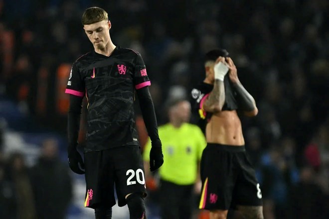 Palmer tỏ ra non nớt trong trận thua Tottenham. Ảnh: AFP