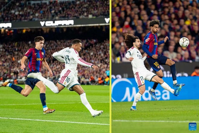 Màn trình diễn đối lập của Mbappe và Yamal trong trận El Clasico